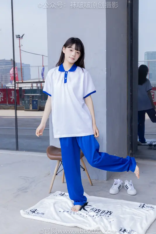 [BoBoSocks袜啵啵] NO.393 糯米-板鞋、白棉袜、裸足、校服（花絮版） 0